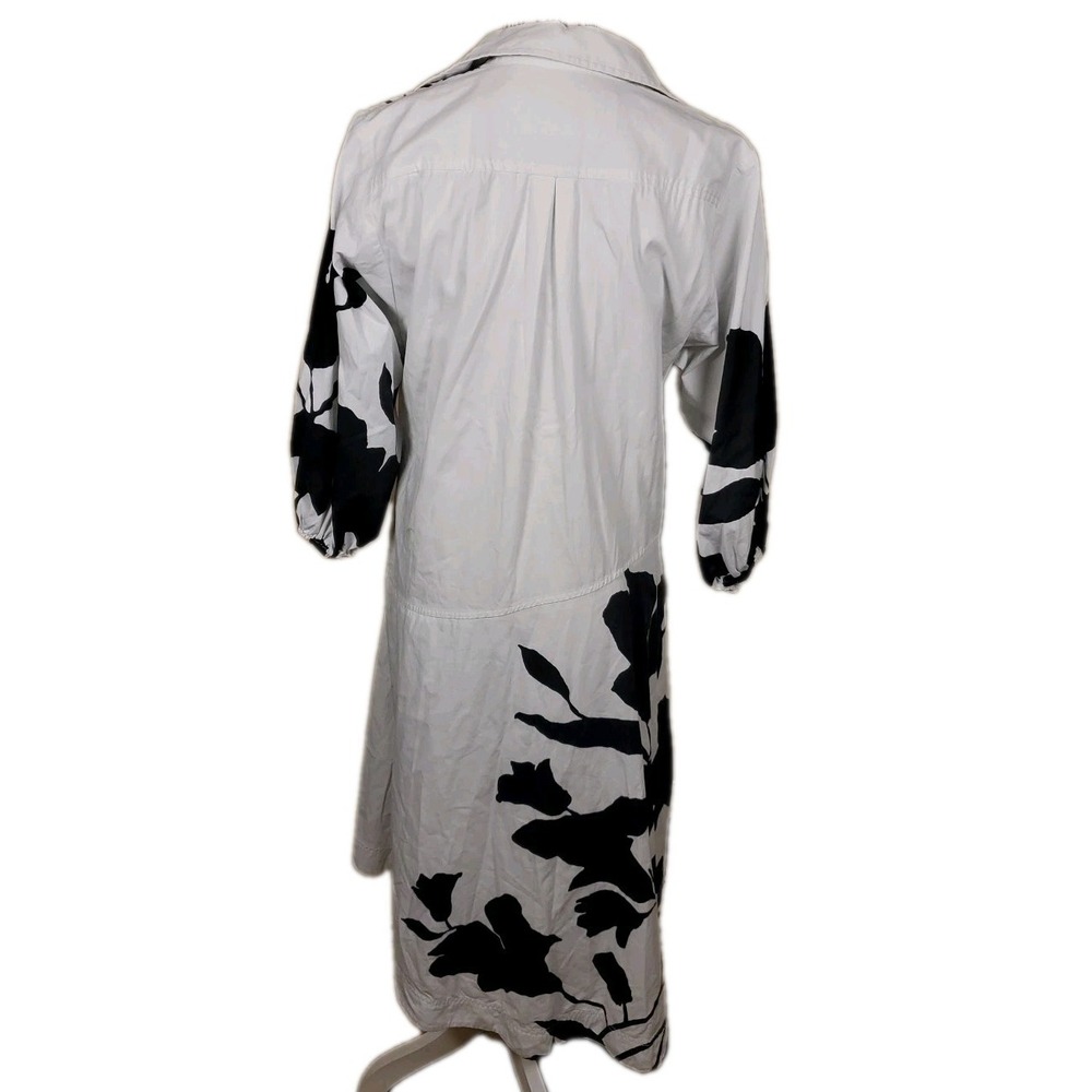 Anthropologie J.Faulkner Maeve Black  White Shirt Dress Oversize XS Artistic - Picture 6 of 15